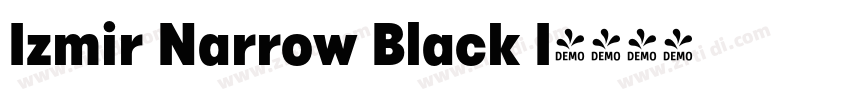 Izmir Narrow Black I字体转换